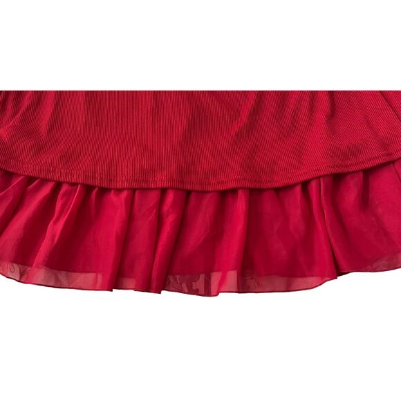 CL. SHANG LONG SLEEVE PULL-OVER ROUND NECK BLOUSE, WOMENS, 4XL, RED, DRESSY, BOW - Picture 8 of 10